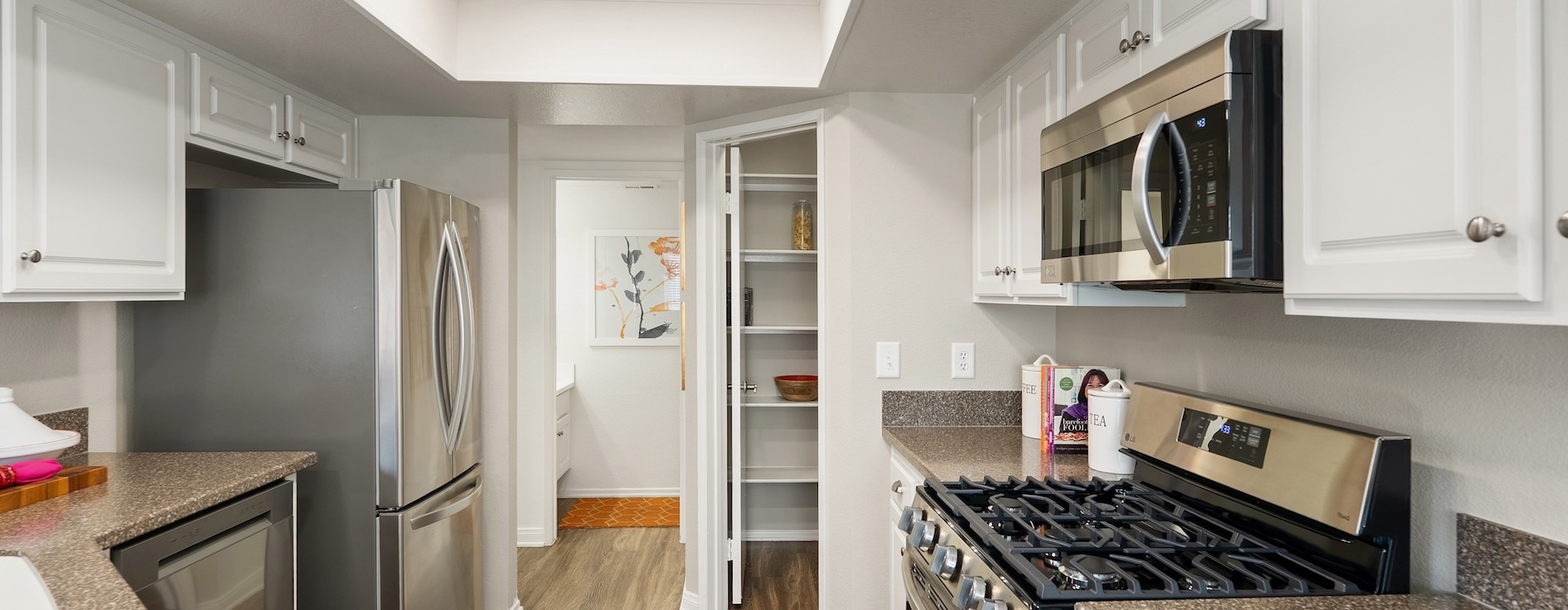kitchen with easy access