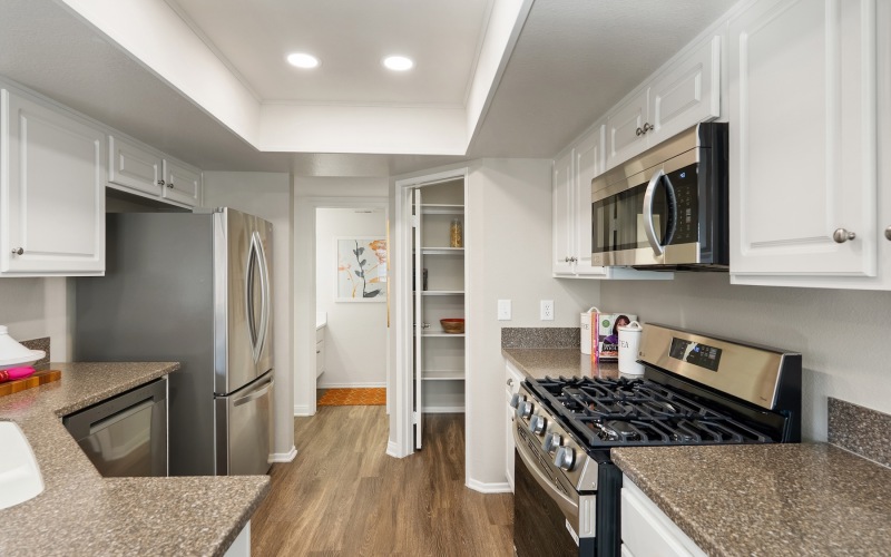 kitchen with easy access
