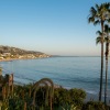 beach with tropical landscaping